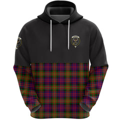 Carnegie Modern Clan Half Of Tartan Hoodie