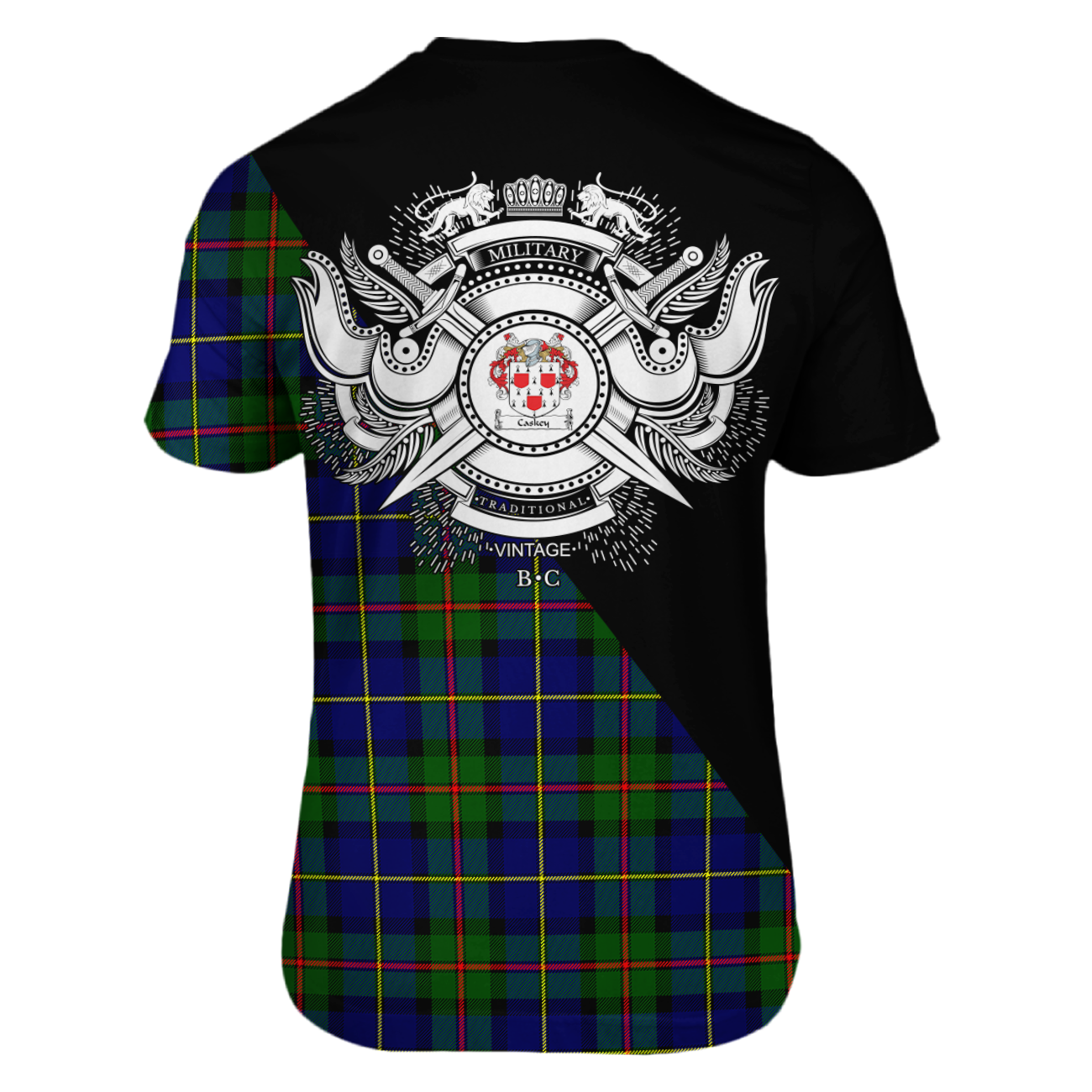 Caskey Tartan - Military T-Shirt