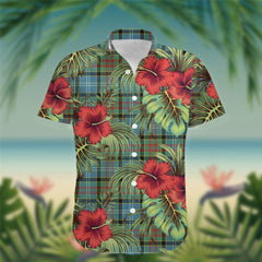 Cathcart Tartan Hawaiian Shirt Hibiscus, Coconut, Parrot, Pineapple - Tropical Garden Shirt