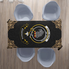 Chalmers Crest Tablecloth - Black Style