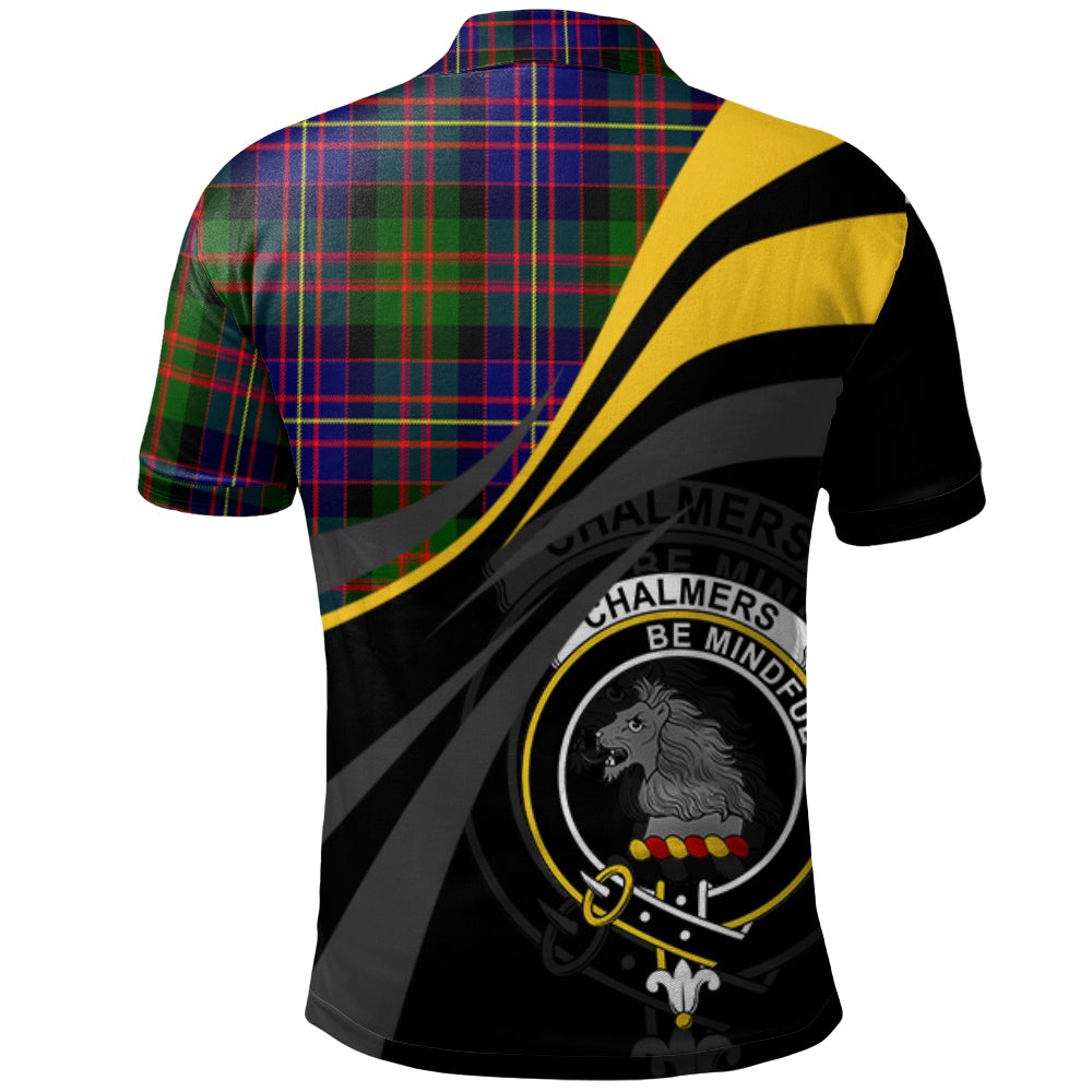 Chalmers Modern Tartan Polo Shirt - Royal Coat Of Arms Style