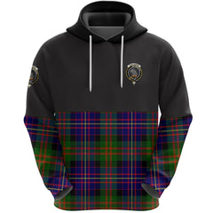 Chalmers Modern Clan Half Of Tartan Hoodie