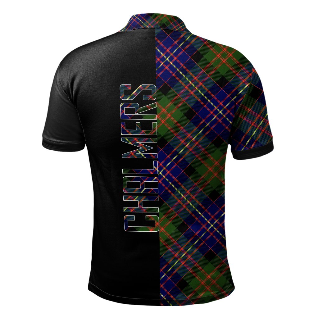 Chalmers Modern Tartan Polo Shirt Half of Me - Cross Style