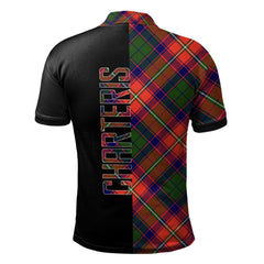 Charteris Tartan Polo Shirt Half of Me - Cross Style