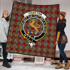 Chattan Tartan Crest Quilt