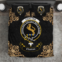 Chattan Crest Black Bedding Set