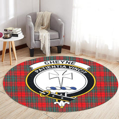 Cheyne Tartan Crest Round Rug