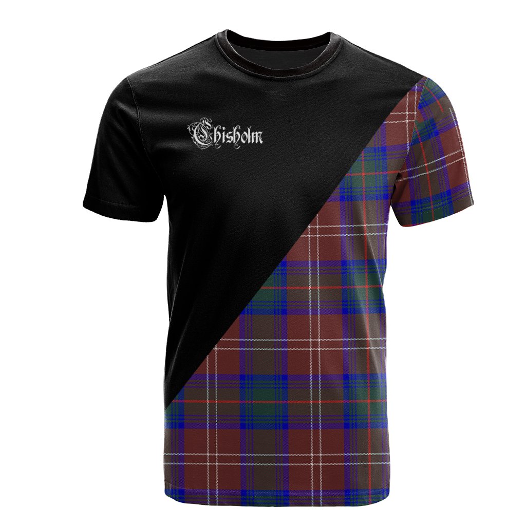 Chisholm Hunting Modern Tartan - Military T-Shirt