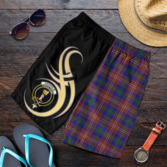 Chisholm Hunting Modern Tartan Crest Men's Short PM8