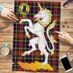 Christie Tartan Crest Unicorn Scotland Jigsaw Puzzles