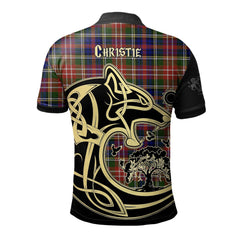 Christie Tartan Polo Shirt Viking Wolf