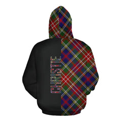 Christie Tartan Hoodie Half of Me - Cross Style