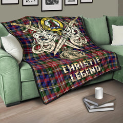 Christie Tartan Crest Legend Gold Royal Premium Quilt