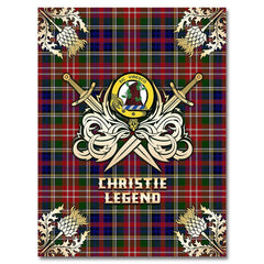 Christie Tartan Gold Courage Symbol Blanket