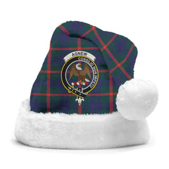 Agnew Modern Tartan Crest Christmas Hat