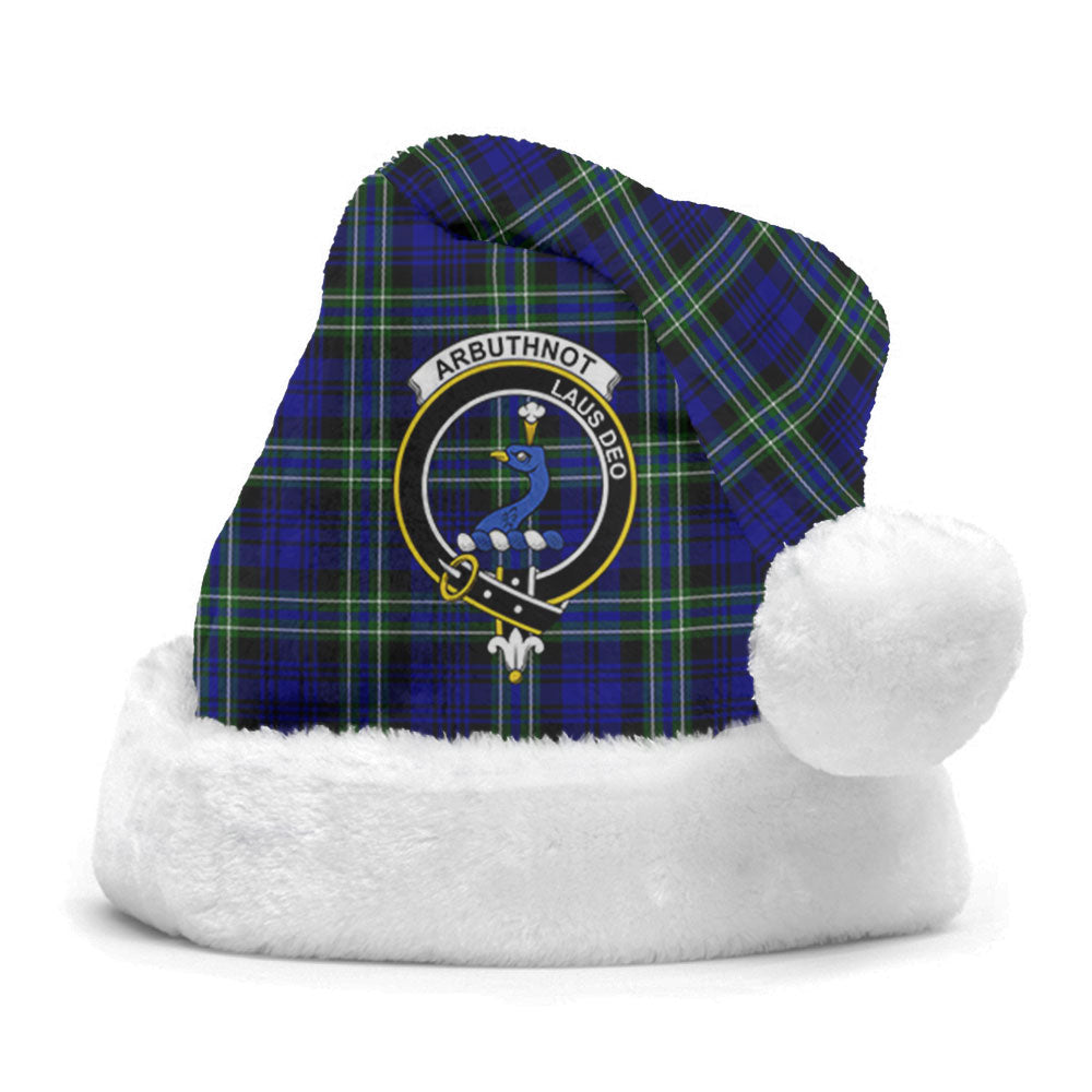 Arbuthnot Modern Tartan Crest Christmas Hat