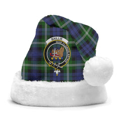 Baillie Modern Tartan Crest Christmas Hat