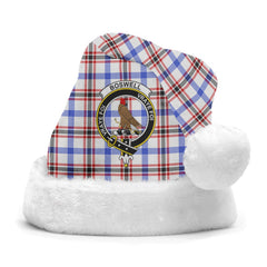 Boswell Modern Tartan Crest Christmas Hat