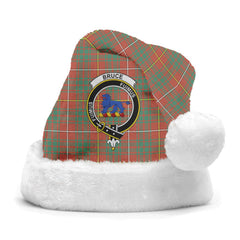 Bruce Ancient Tartan Crest Christmas Hat