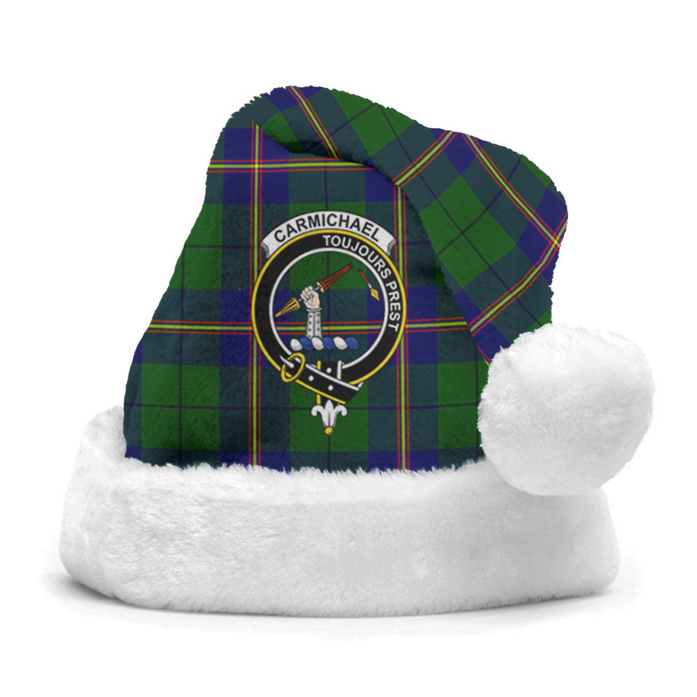 Carmichael Modern Tartan Crest Christmas Hat