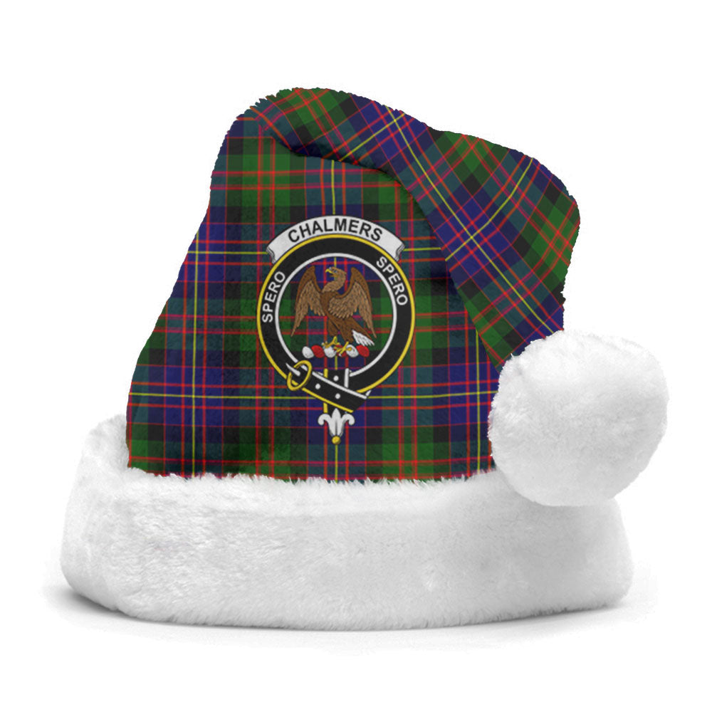 Chalmers (Balnacraig) Tartan Crest Christmas Hat