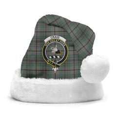Craig Tartan Crest Christmas Hat