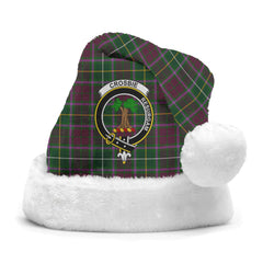 Crosbie (or Crosby) Tartan Crest Christmas Hat