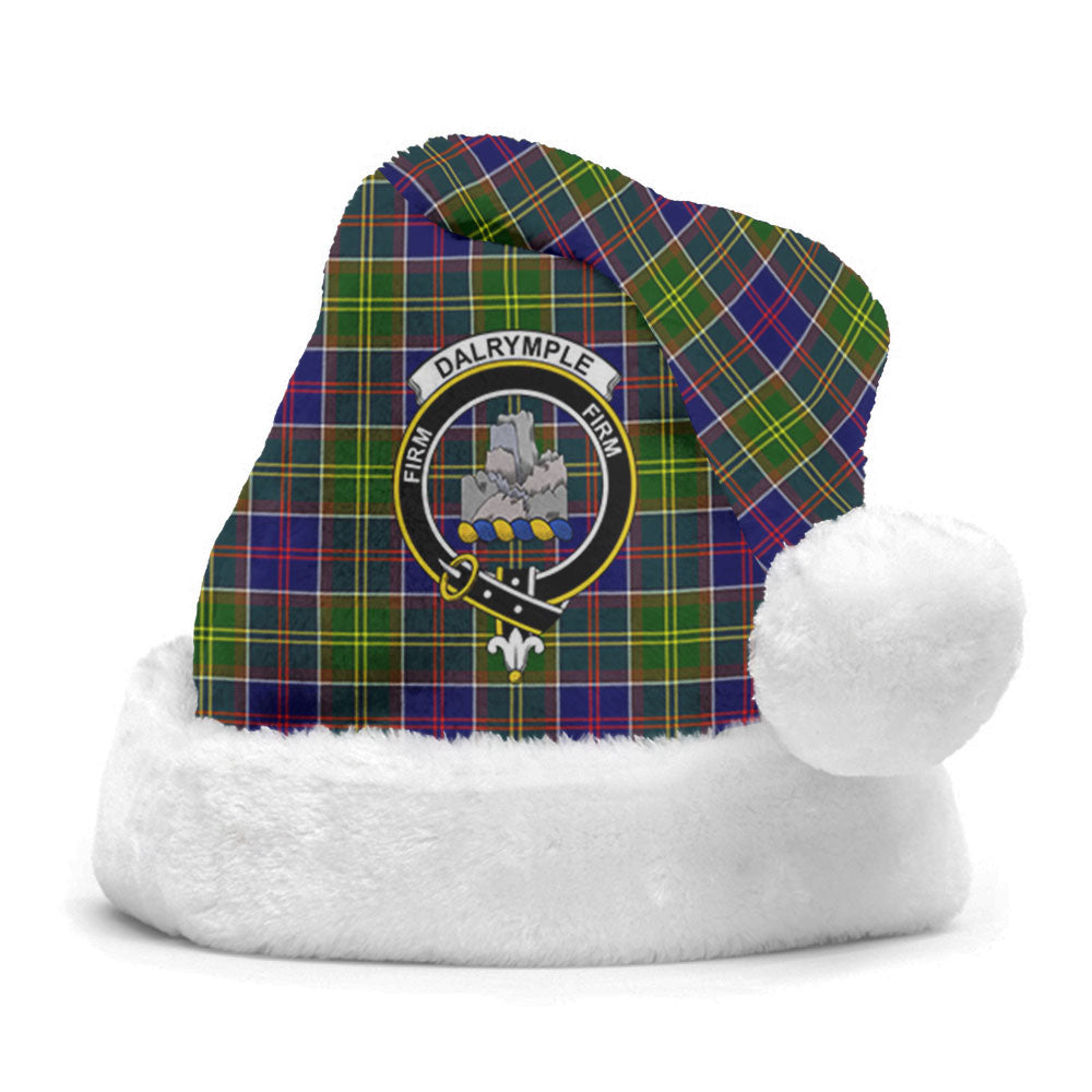 Dalrymple Tartan Crest Christmas Hat