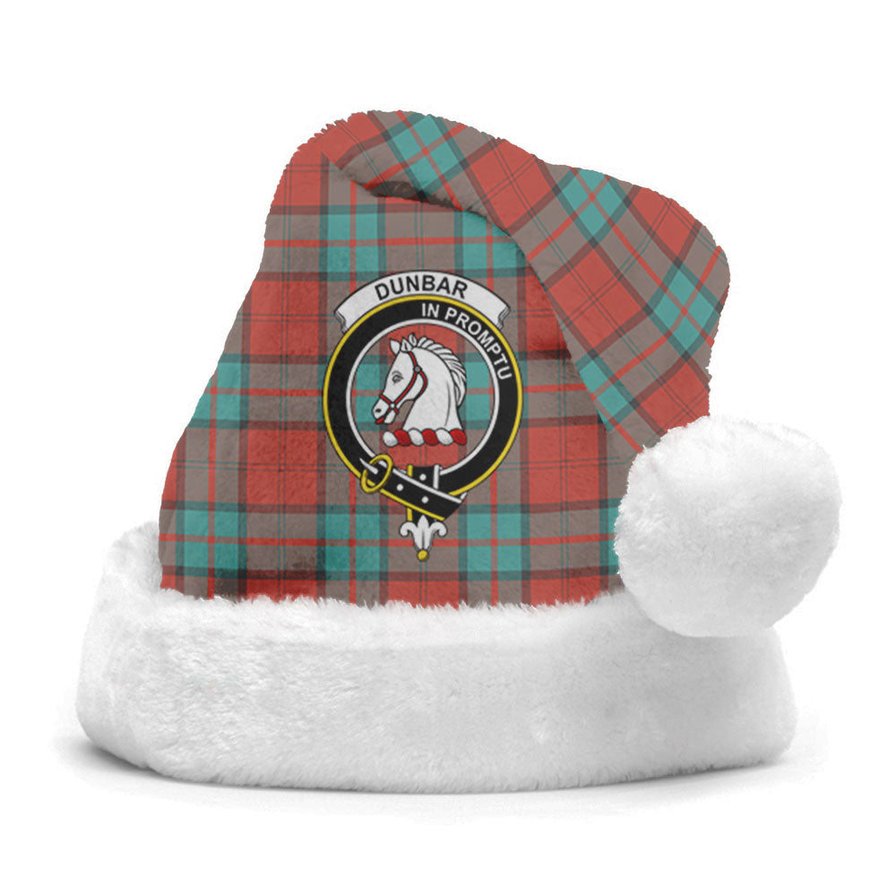 Dunbar Ancient Tartan Crest Christmas Hat