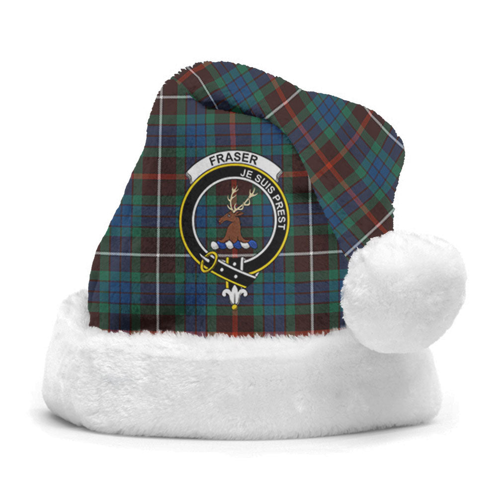 Fraser (of Lovat) Hunting Ancient Tartan Crest Christmas Hat