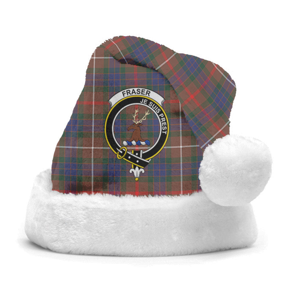 Fraser (of Lovat) Hunting Modern Tartan Crest Christmas Hat