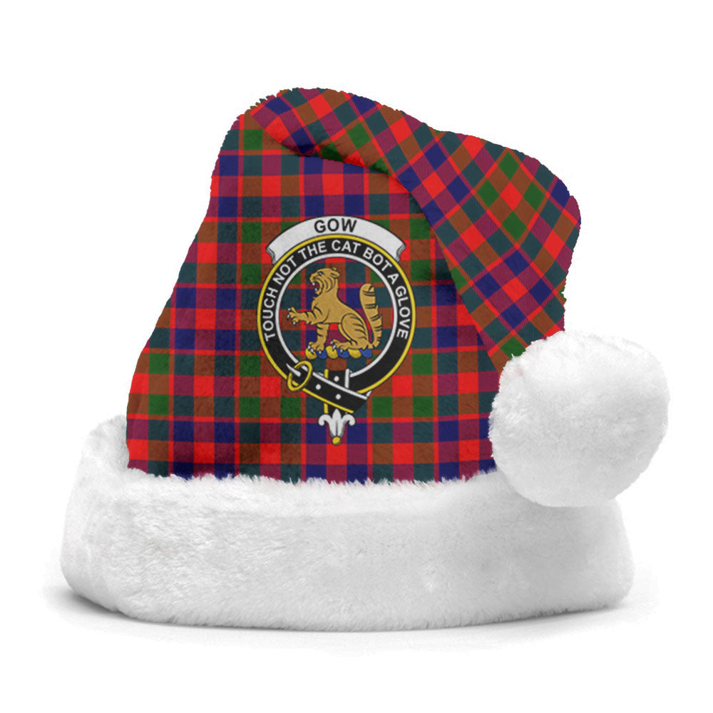 Gow (or McGouan) Tartan Crest Christmas Hat