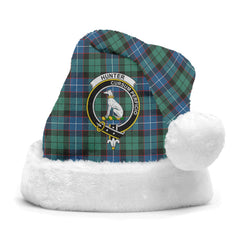 Hunter Ancient Tartan Crest Christmas Hat