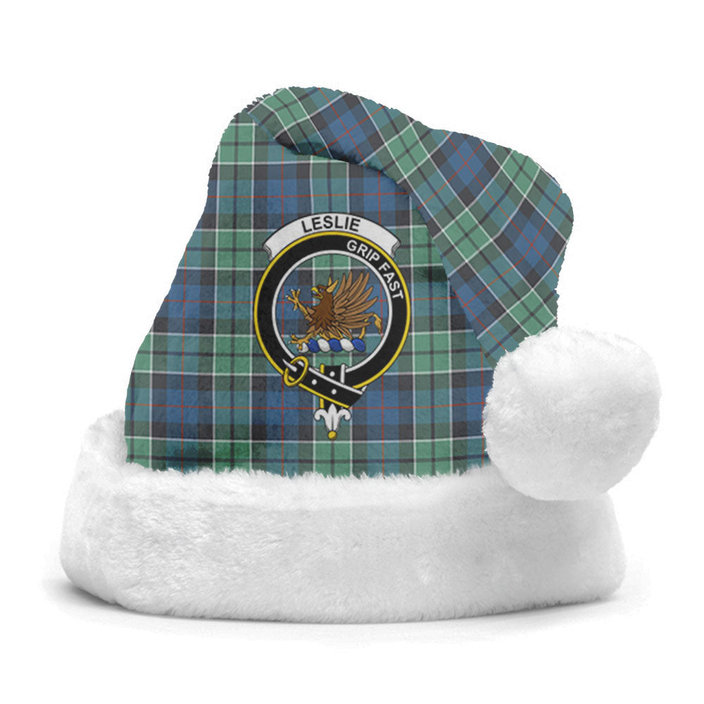 Leslie Hunting Ancient Tartan Crest Christmas Hat