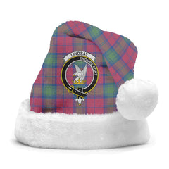 Lindsay Ancient Tartan Crest Christmas Hat