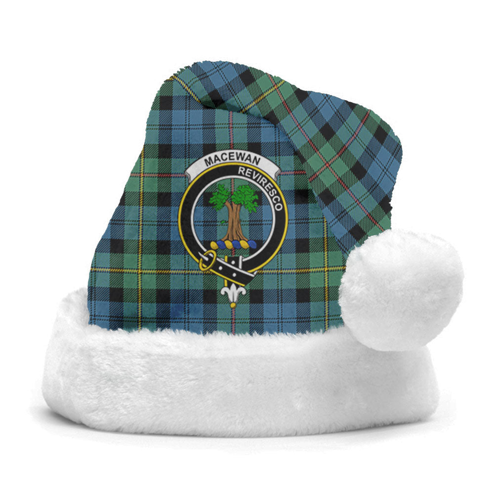 MacEwan Ancient Tartan Crest Christmas Hat