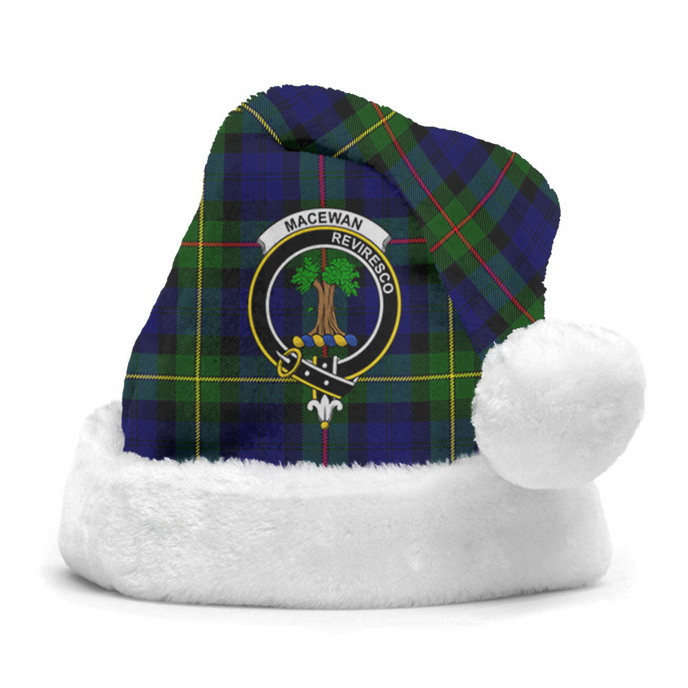 MacEwan Modern Tartan Crest Christmas Hat