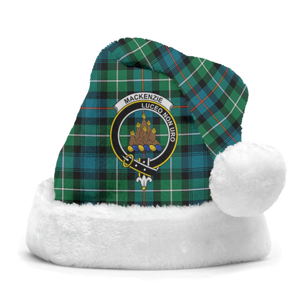 MacKenzie Ancient Tartan Crest Christmas Hat
