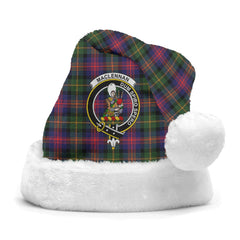 MacLennan Modern Tartan Crest Christmas Hat