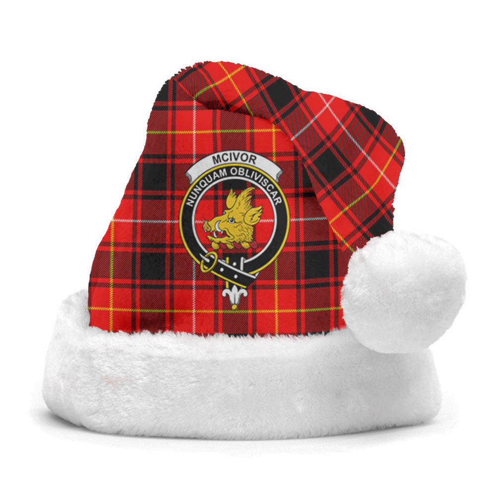 McIvor Tartan Crest Christmas Hat