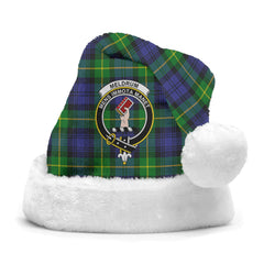 Meldrum Tartan Crest Christmas Hat