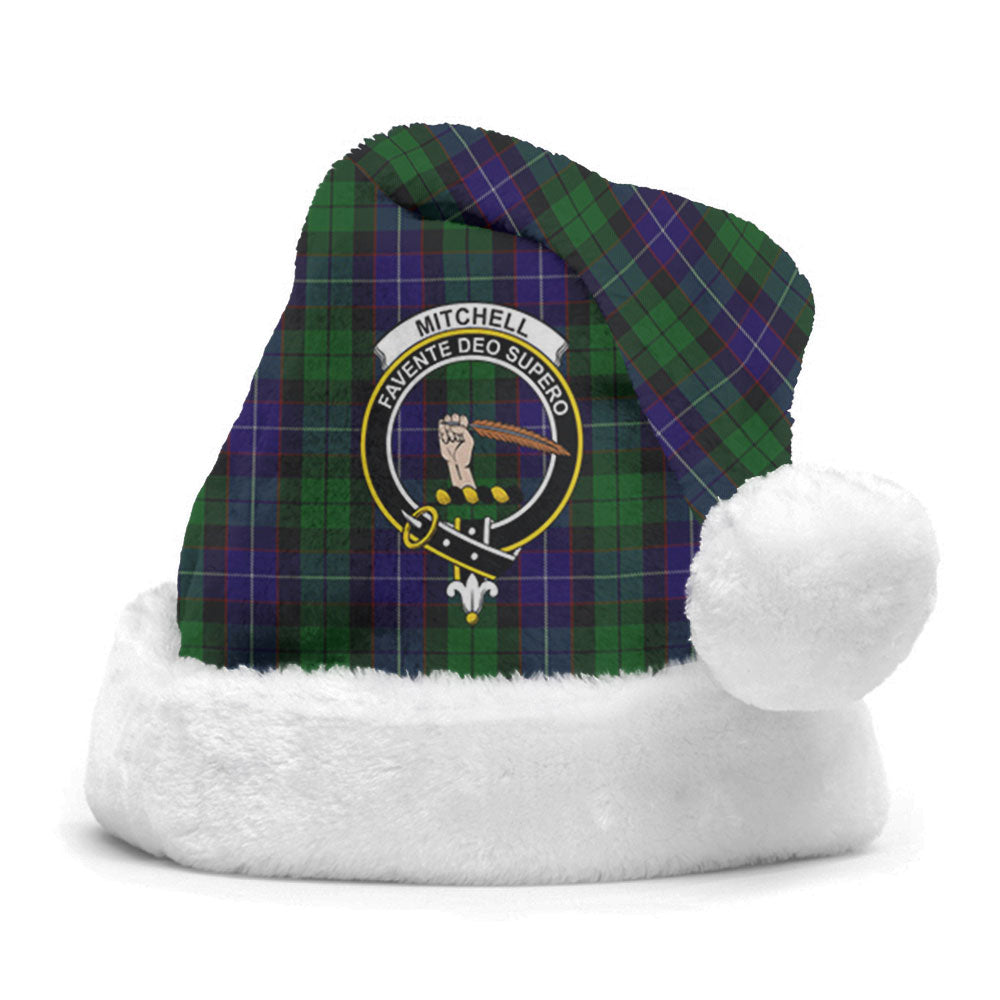 Mitchell Tartan Crest Christmas Hat