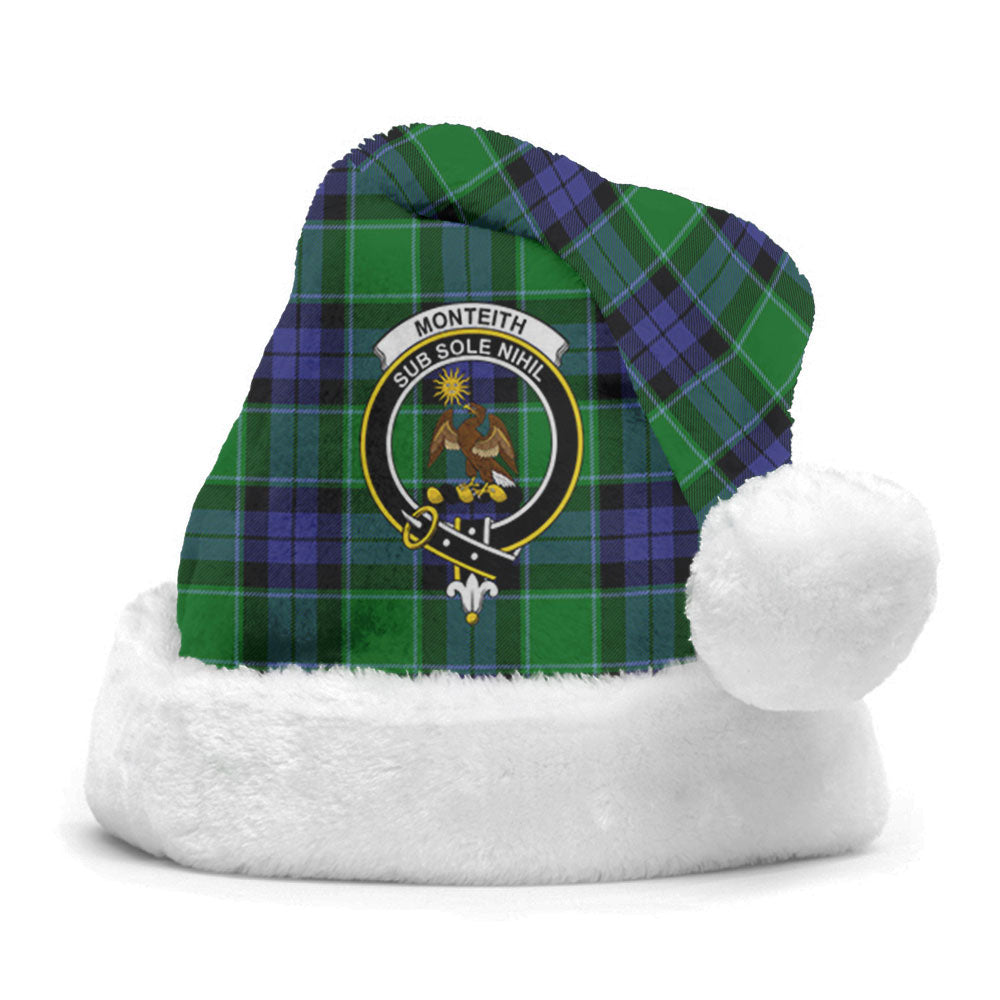 Monteith Tartan Crest Christmas Hat