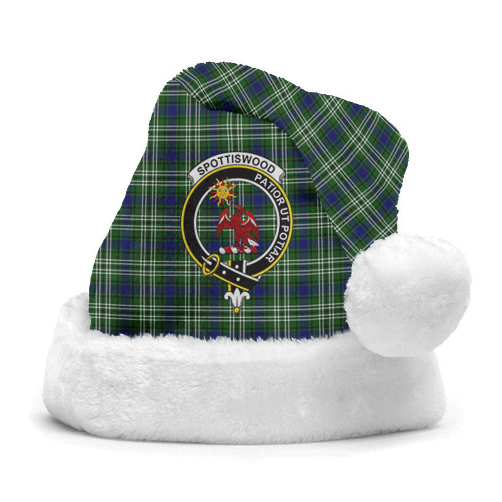Spottiswood Tartan Crest Christmas Hat