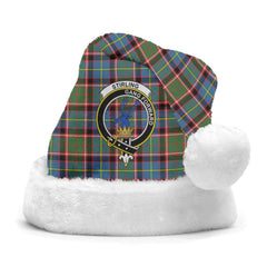 Stirling (of Cadder-Present Chief) Tartan Crest Christmas Hat