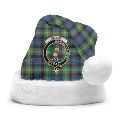 Watson Ancient Tartan Crest Christmas Hat