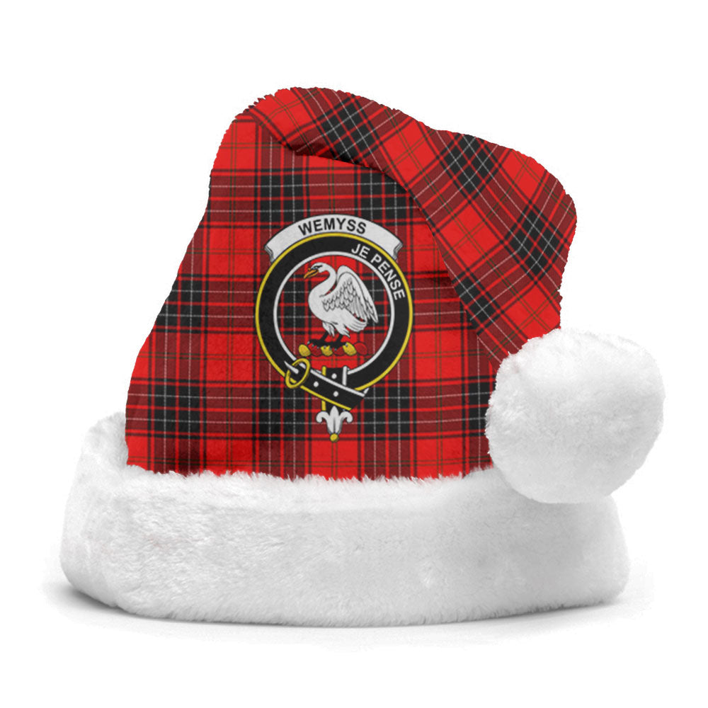 Wemyss Modern Tartan Crest Christmas Hat