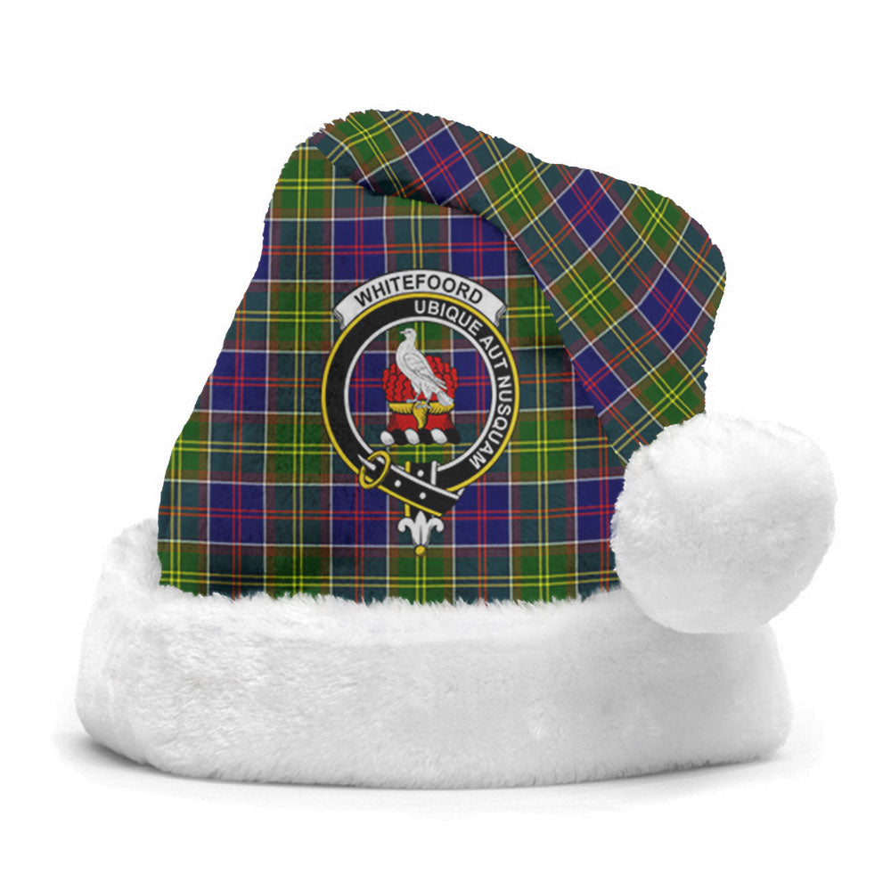 Whitefoord Tartan Crest Christmas Hat