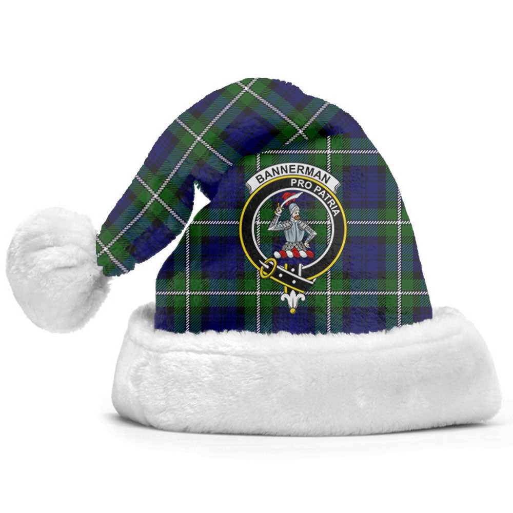 Bannerman Tartan Crest Christmas Hat
