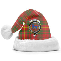 Bruce Modern Tartan Crest Christmas Hat